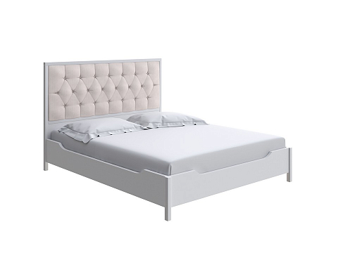 Двуспальная кровать с высоким изголовьем Vester - Современная кровать со встроенным основанием