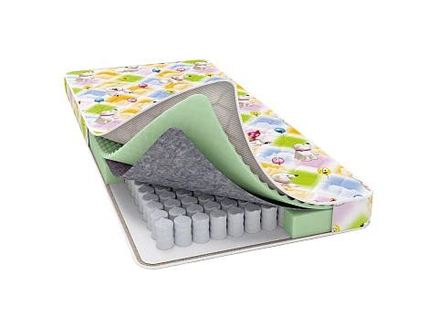 Матрас 90х190 Baby Care - Детский матрас на независимом пружинном блоке с безопасным наполнителем