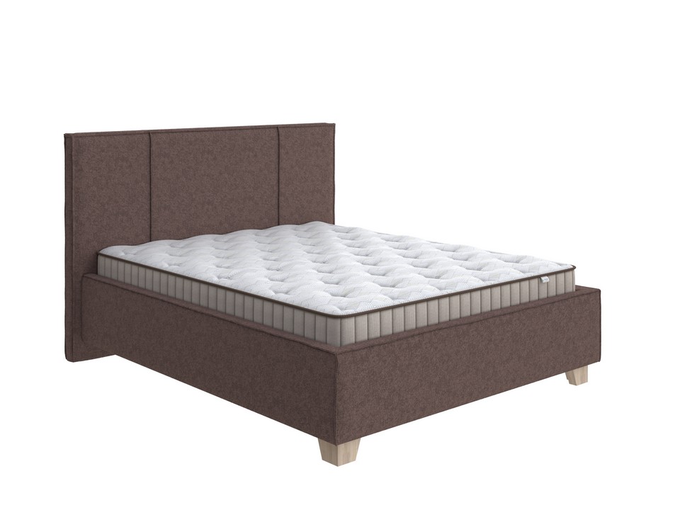 Кровать Райтон Hygge Line 120×200 Ткань: Рогожка (Levis 37 Шоколад)