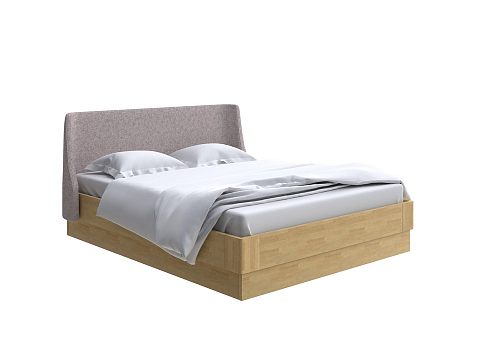 Большая кровать Lagom Side Wood с подъемным механизмом - Кровать со встроенным ПМ механизмом. 