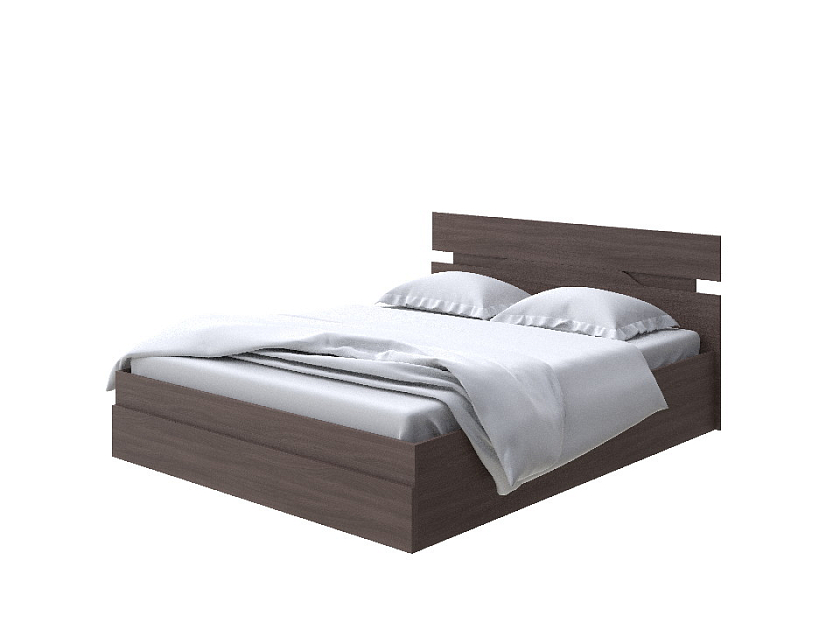 Кровать Milton с подъемным механизмом 160x200 ЛДСП Ясень Шимо Темный - Современная кровать с подъемным механизмом.