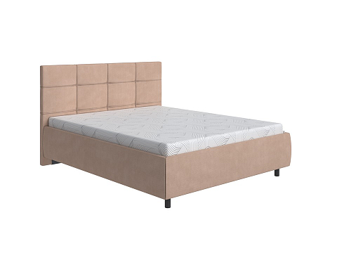 Деревянная кровать New Life - Кровать в стиле минимализм с декоративной строчкой