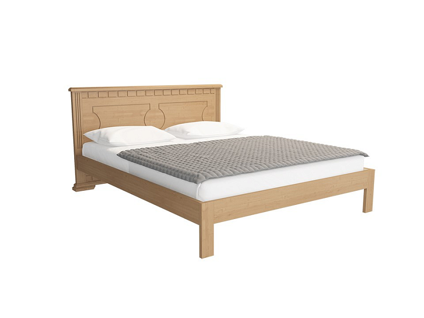 Кровать Milena-М-тахта 160x200 Массив (сосна) Орех - Кровать в классическом стиле из массива.