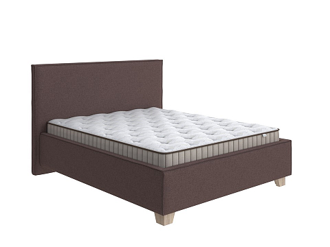 Кровать 120х200 Hygge Simple - Мягкая кровать с ножками из массива березы и объемным изголовьем