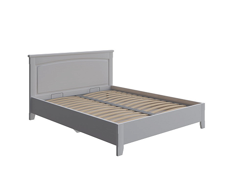 Двуспальная деревянная кровать Marselle с подъемным механизмом - Кровать из массива с ящиком для хранения