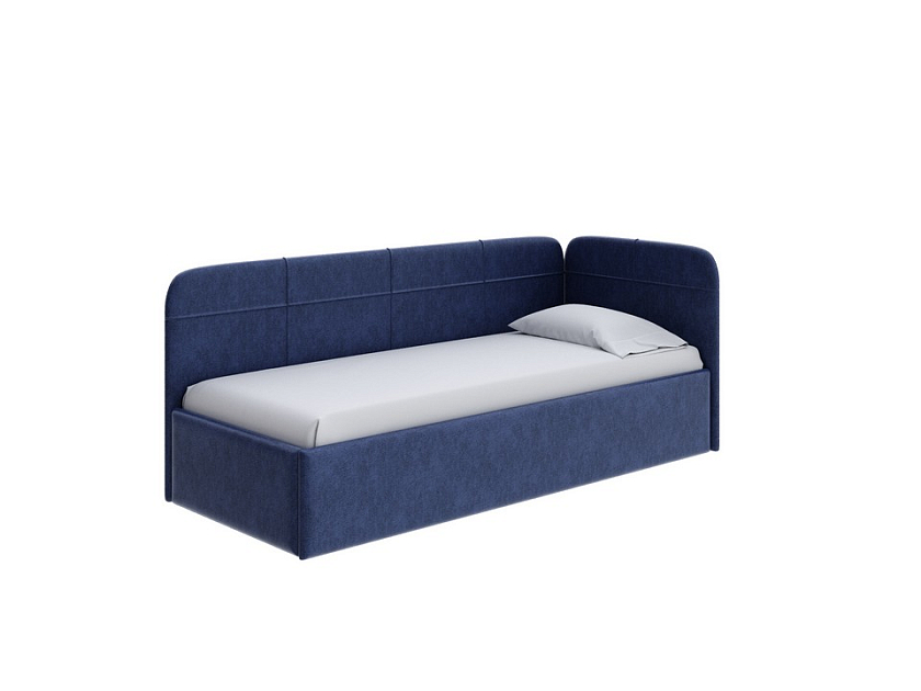 Кровать Life Junior софа (без основания) 90x200 Ткань: Рогожка Levis 78 Джинс - Небольшая кровать в мягкой обивке в лаконичном дизайне.
