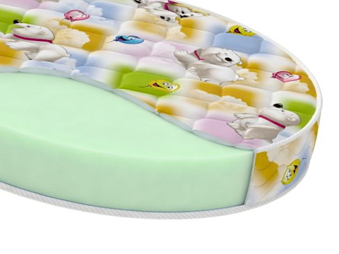 Беспружинный матрас Round Baby Sweet - Двустороний детский матрас для круглой кровати.