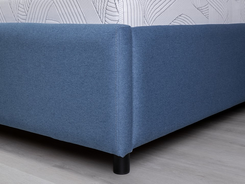 Кровать Nuvola-7 NEW 140x190 Ткань: Рогожка Тетра Яблоко - Современная кровать в стиле минимализм