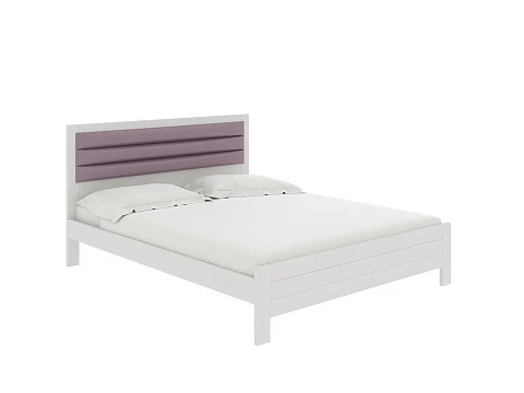 Белая двуспальная кровать Prima - Кровать в универсальном дизайне из массива сосны.