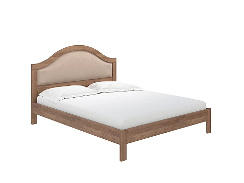 Кровать из массива Ontario - Уютная кровать из массива с мягким изголовьем